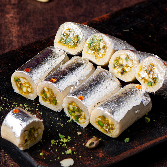 Kaju Pista Roll - THE BAKLAVA BOX