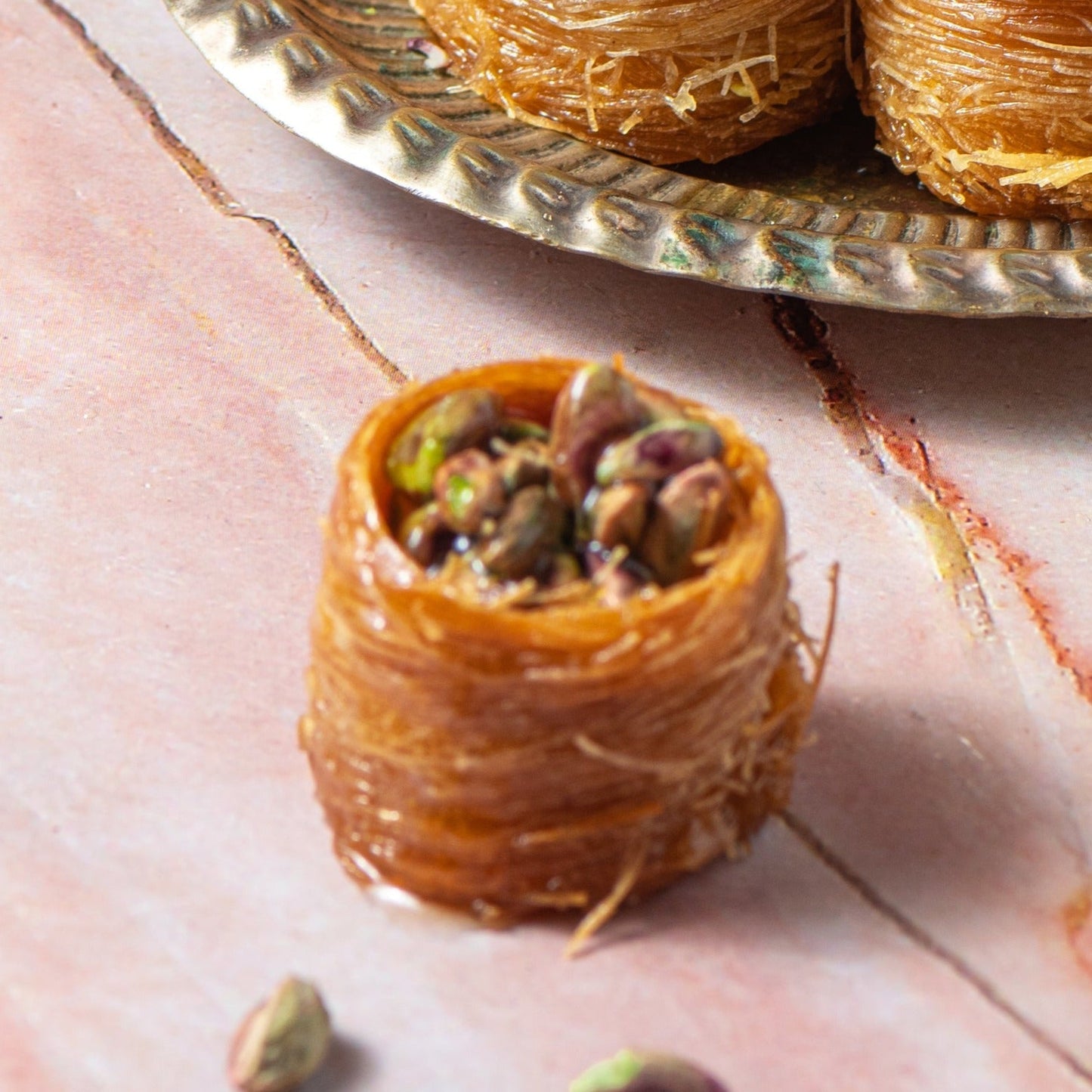 Oshe Bul Bul mixed dry fruits baklava (Bird's nest baklava) - THE BAKLAVA BOX