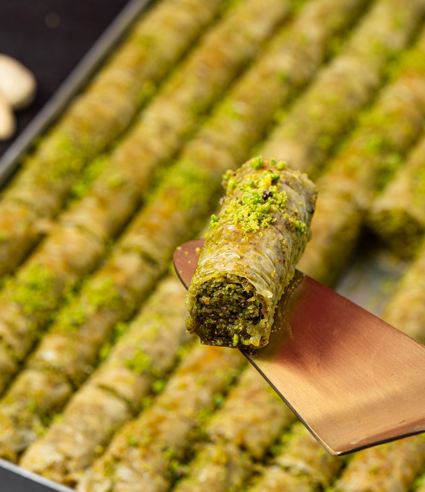 Pista Roll Baklava - THE BAKLAVA BOX