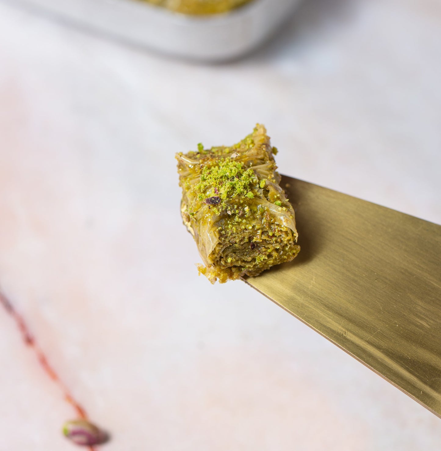 Pistachio Fold Baklava - THE BAKLAVA BOX