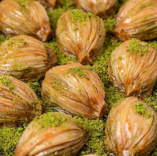 Pistachio Midye Baklava - THE BAKLAVA BOX