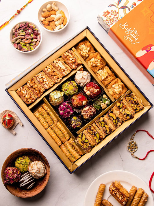 Regalia Gift Box with Indian Sweets - THE BAKLAVA BOX