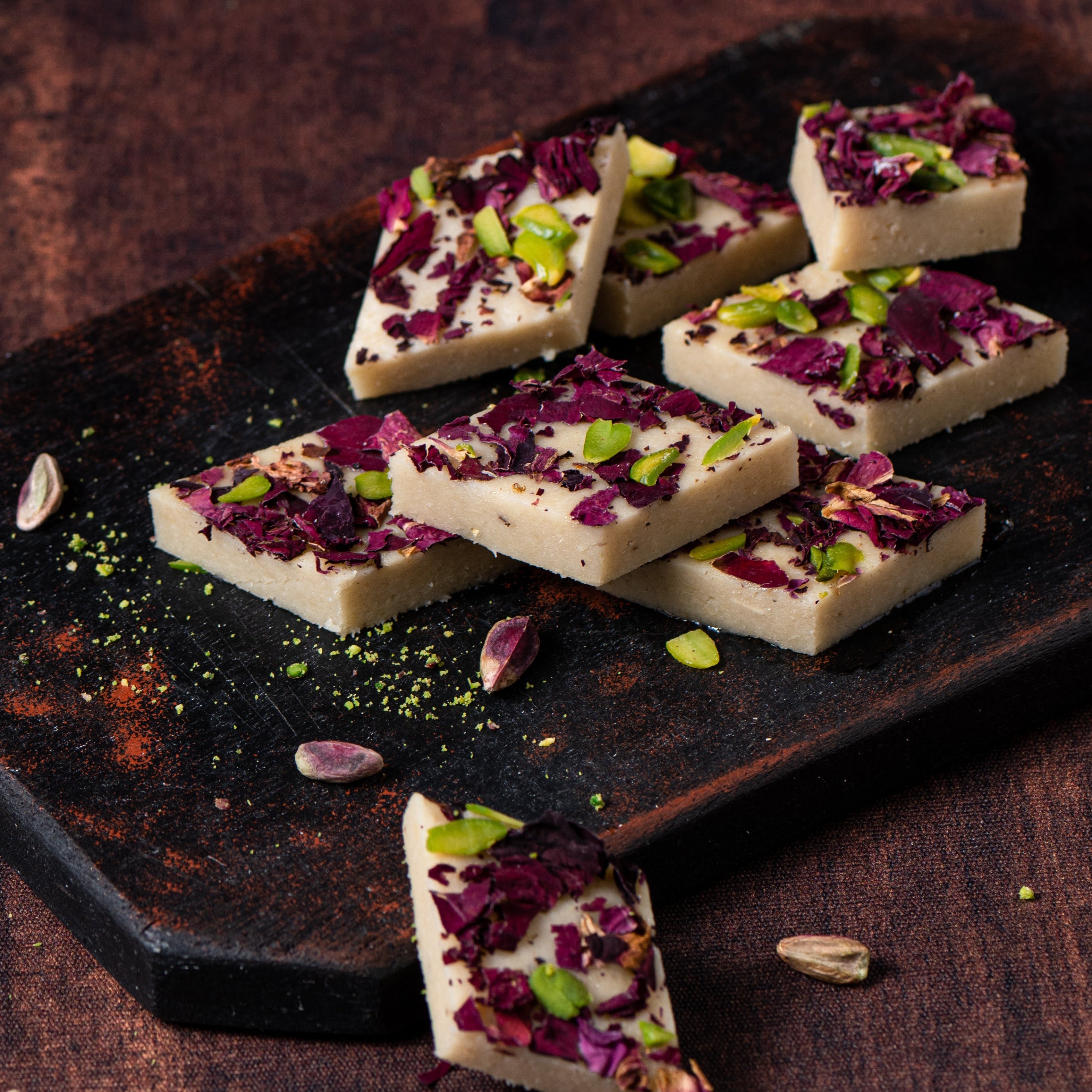 Rose Dry Fruit Barfi - THE BAKLAVA BOX