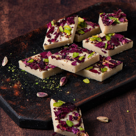 Rose Dry Fruit Barfi - THE BAKLAVA BOX