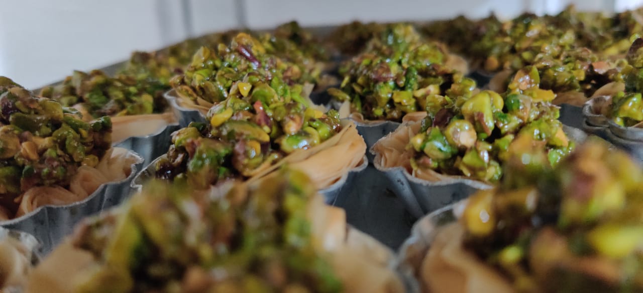 Sugar Free Pistachio Tart Baklava (350gms) - THE BAKLAVA BOX